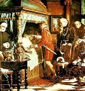 Carl Heinrich Bloch den sjuttonarige christian tar emot nycklarna till riksregalievalvet av den doende niels kaas Spain oil painting artist